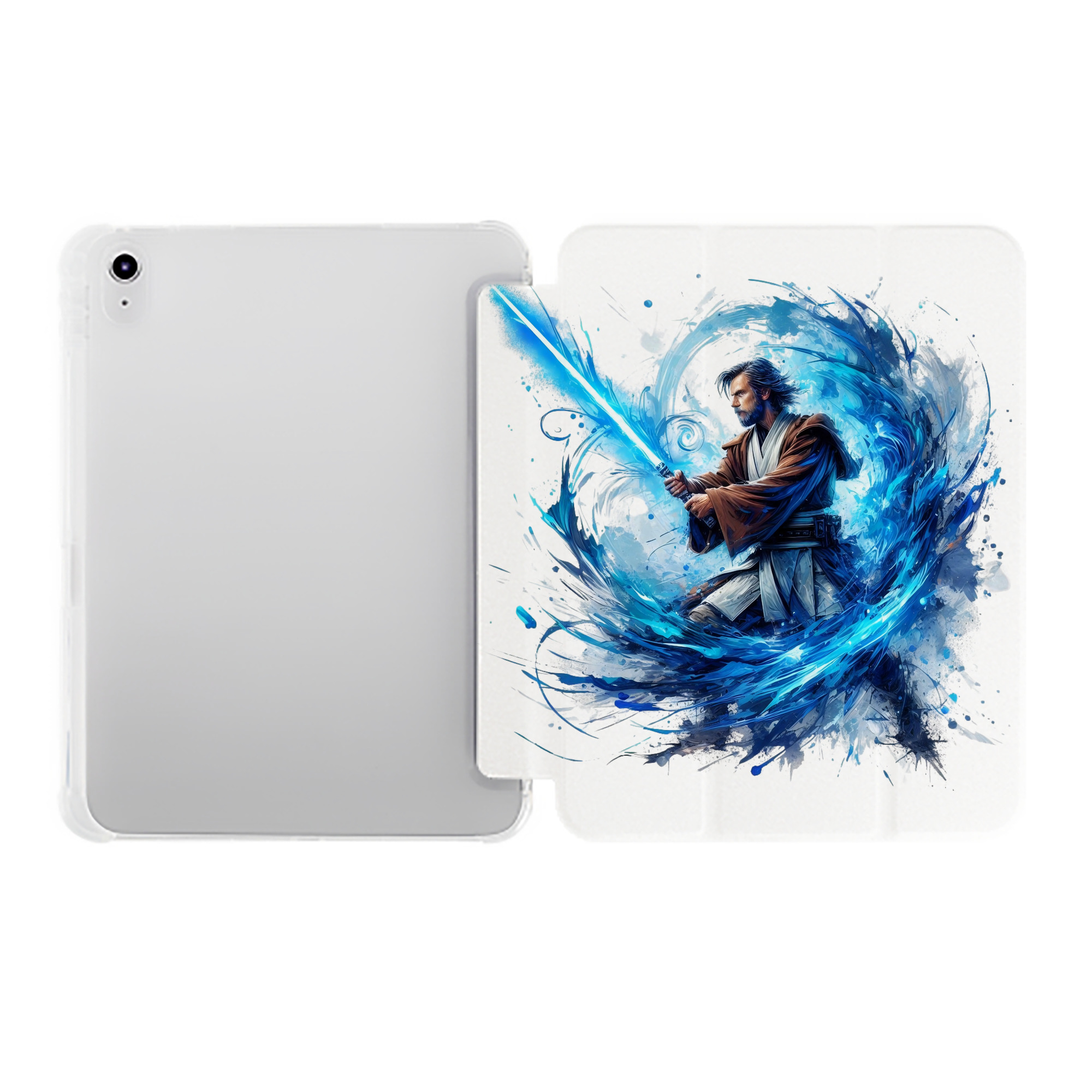 （画像用） スター・ウォーズ Star Wars IPad ケース ペン収納付き 三つ折りスタンド PUレザー×シリコン 対応機種9.5/10.5/10.9インチ